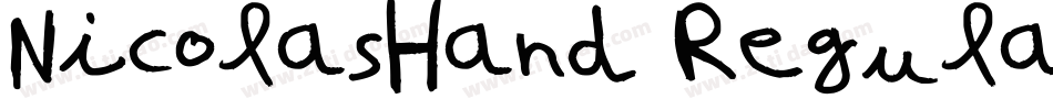 NicolasHand Regular字体转换
